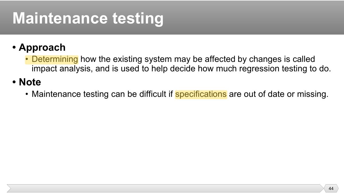 Slide 44: • Approach