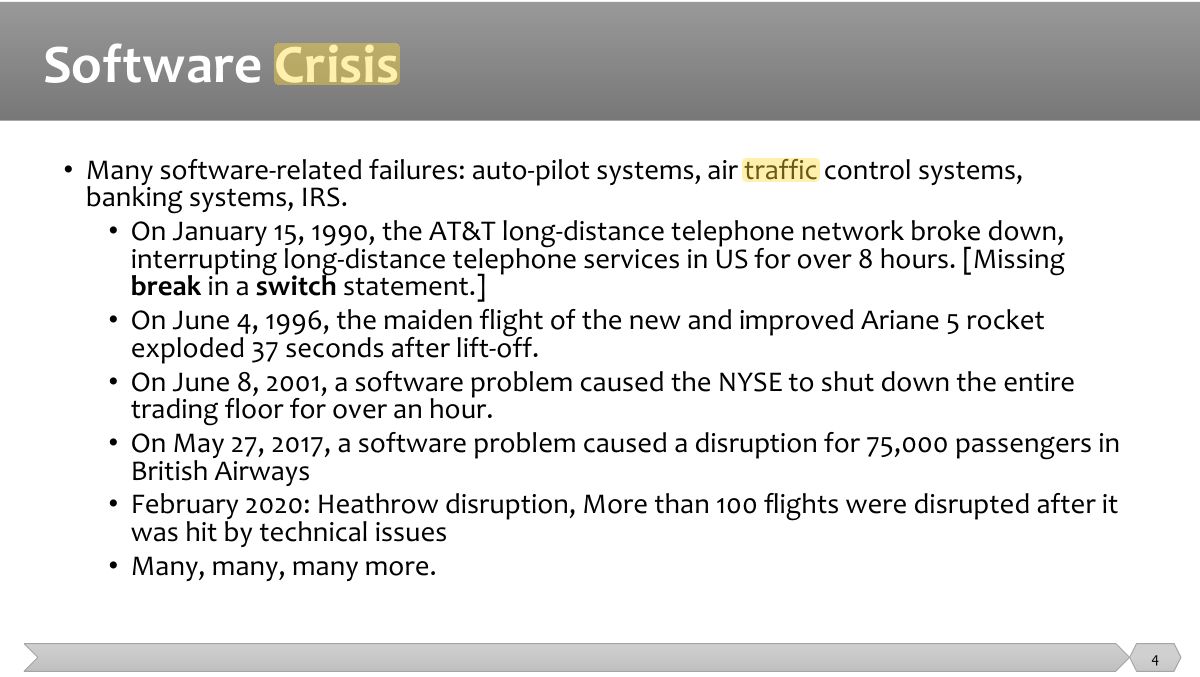 Slide 4: •     