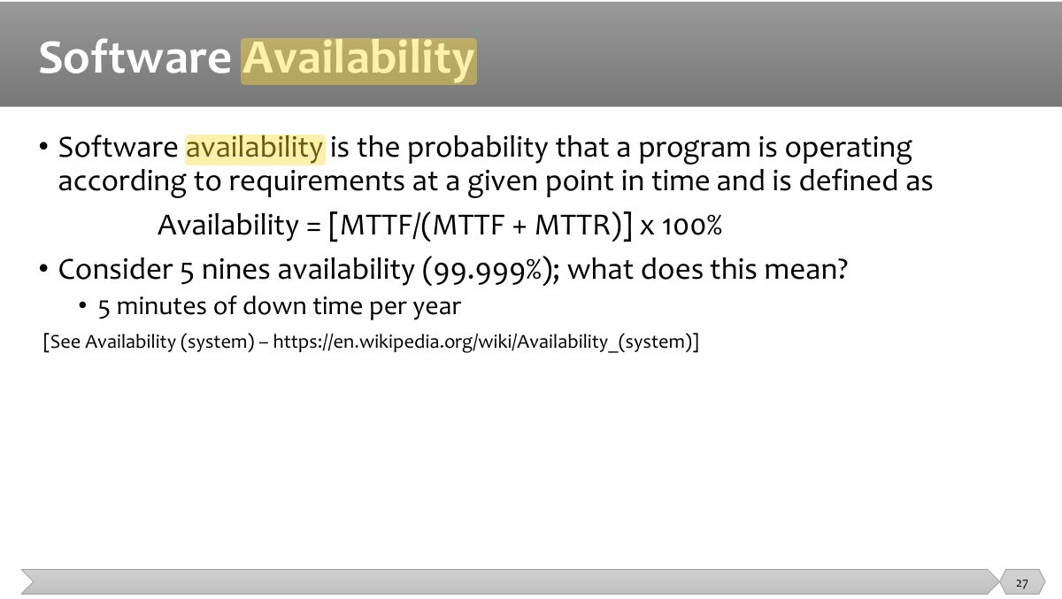 Slide 27: •   