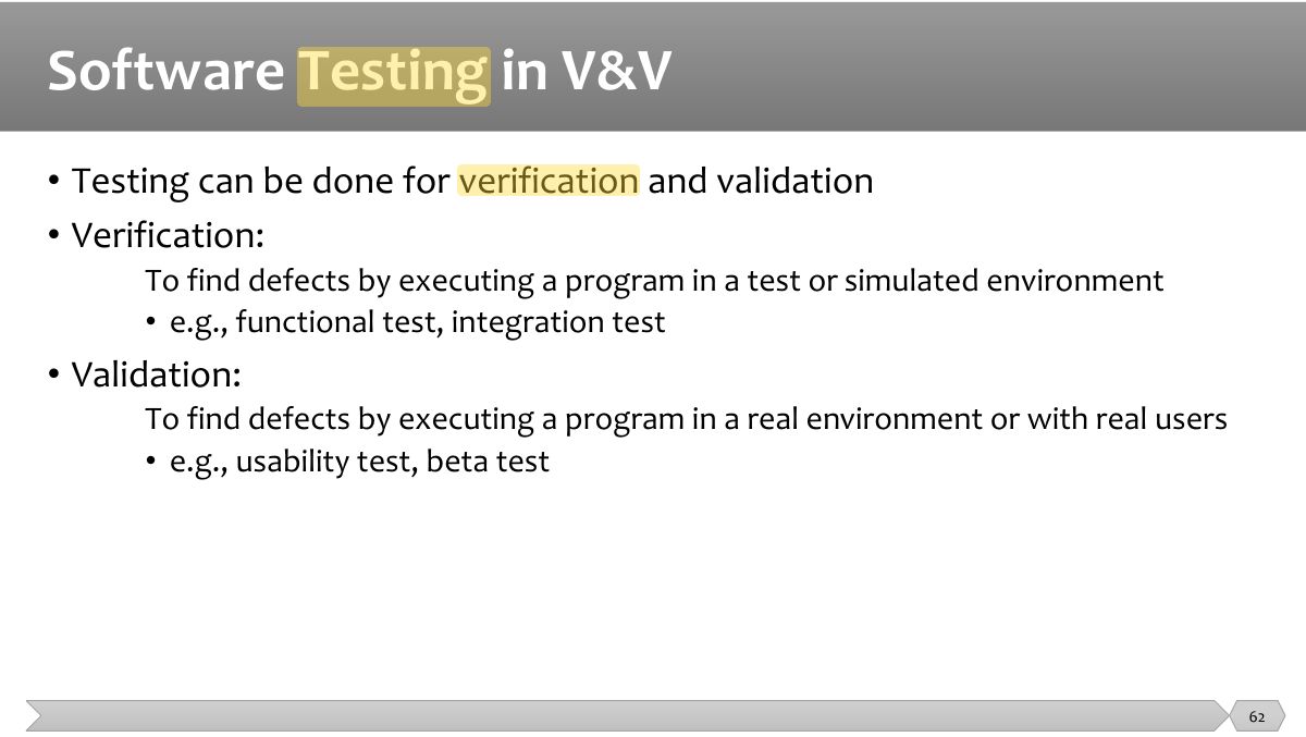 Slide 62: •    •  