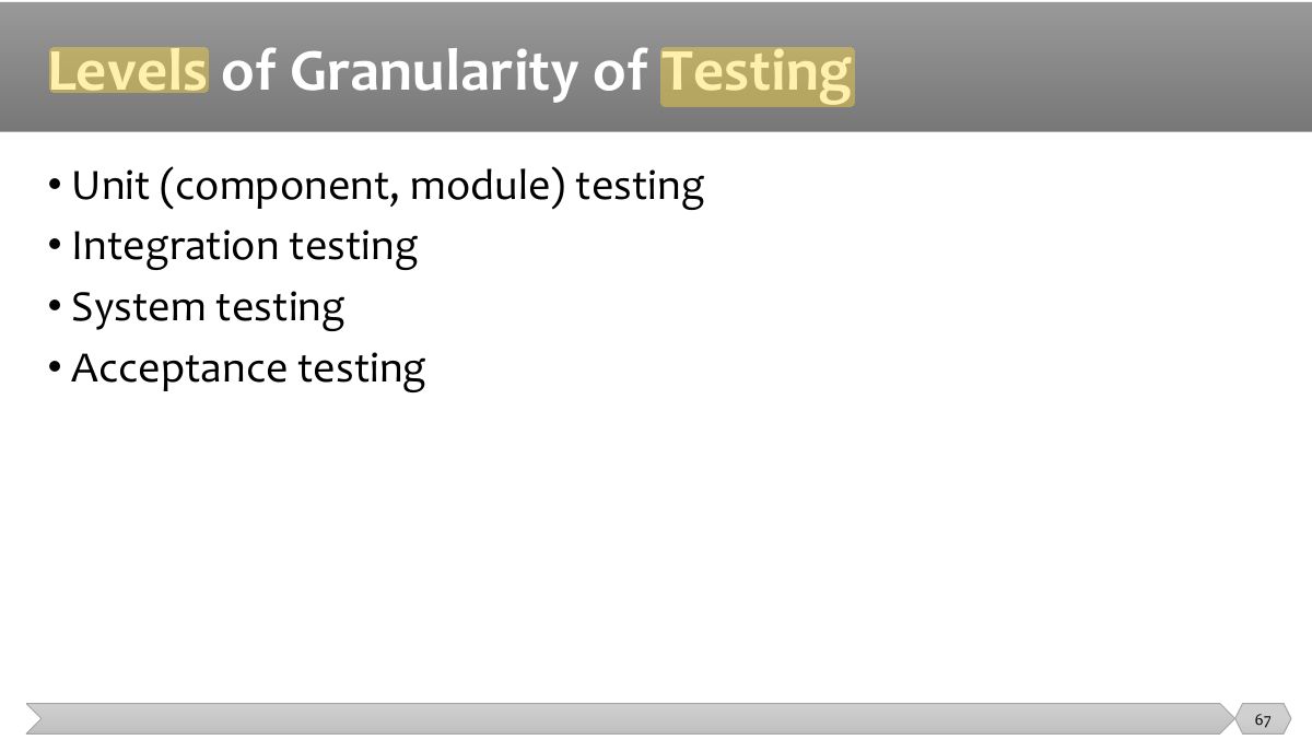 Slide 67: •   • 