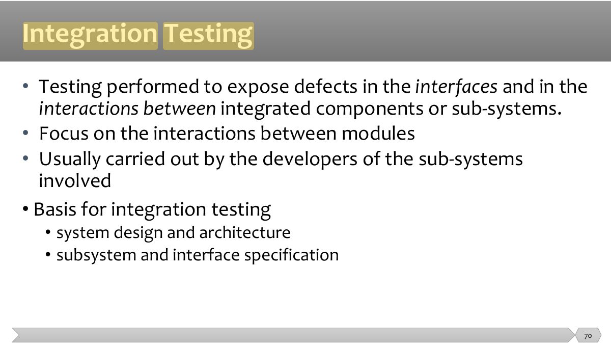 Slide 70: •         