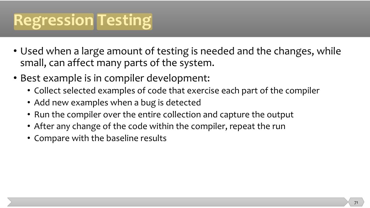 Slide 71: •     