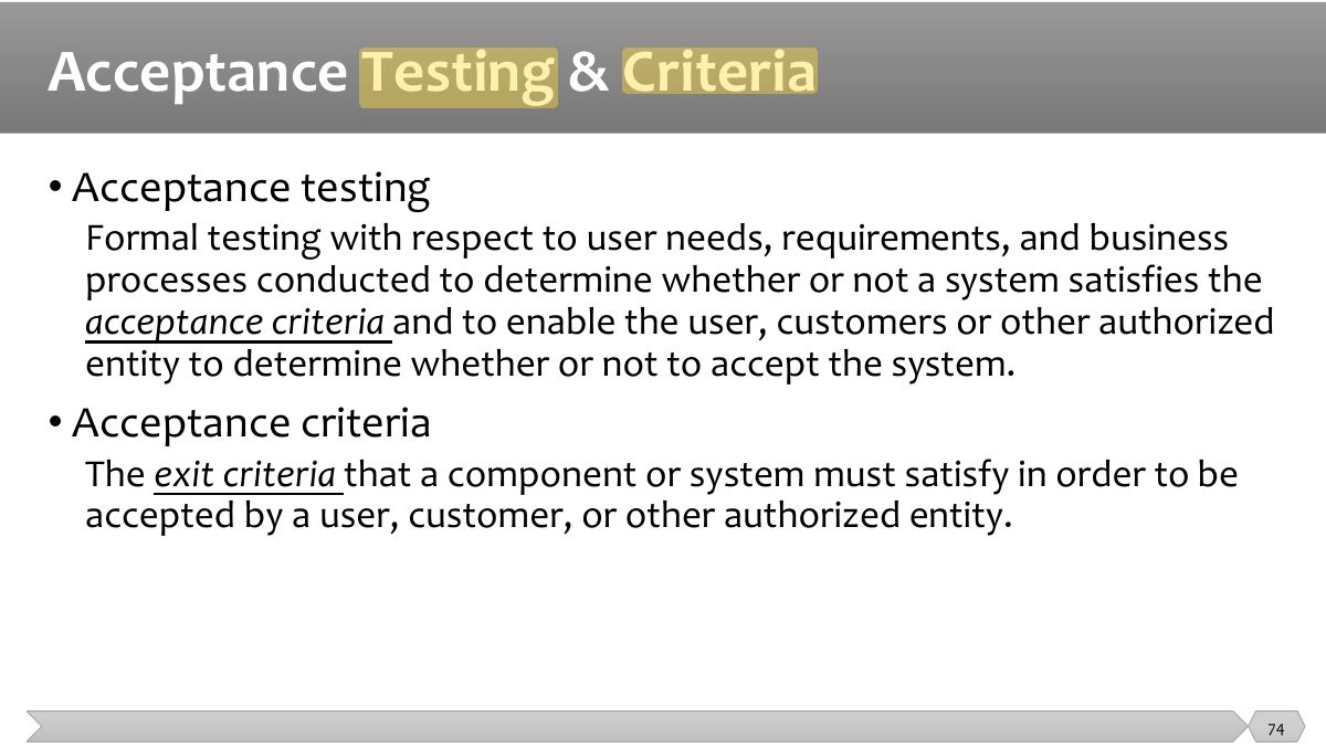 Slide 74: •   