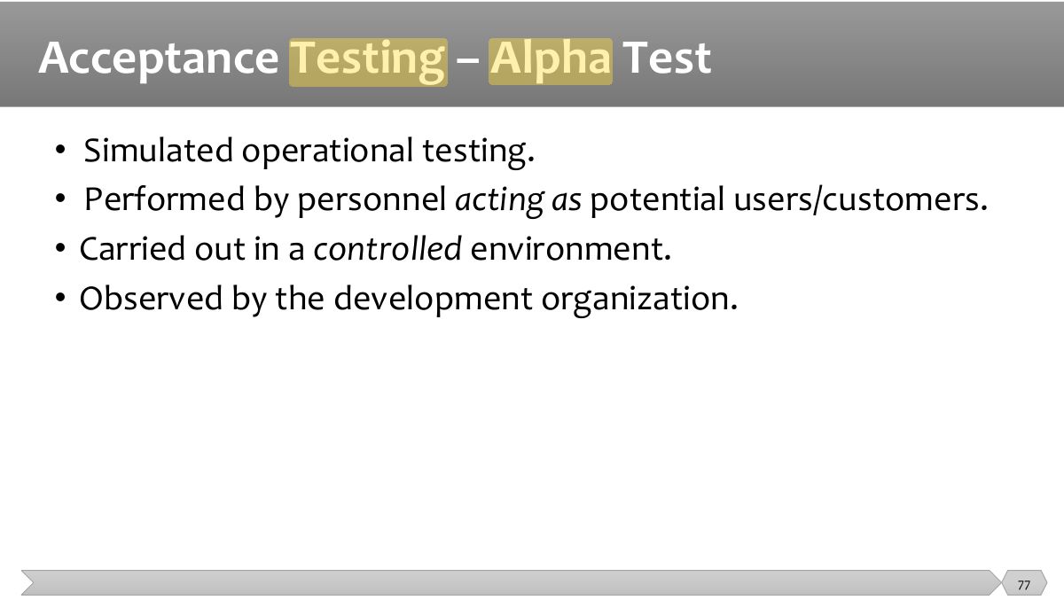 Slide 77: •  •     