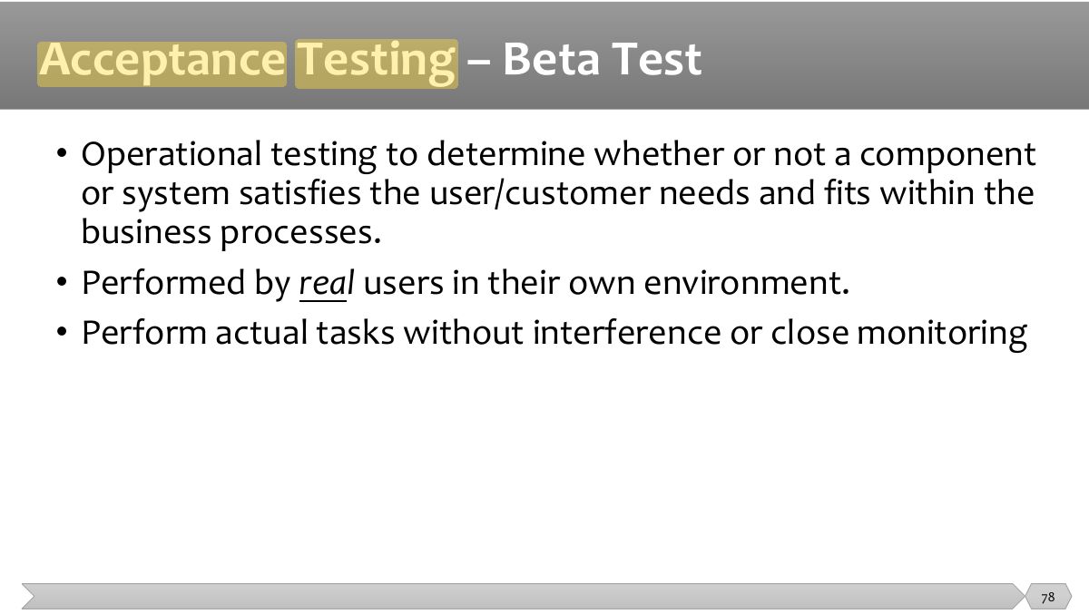 Slide 78: •    