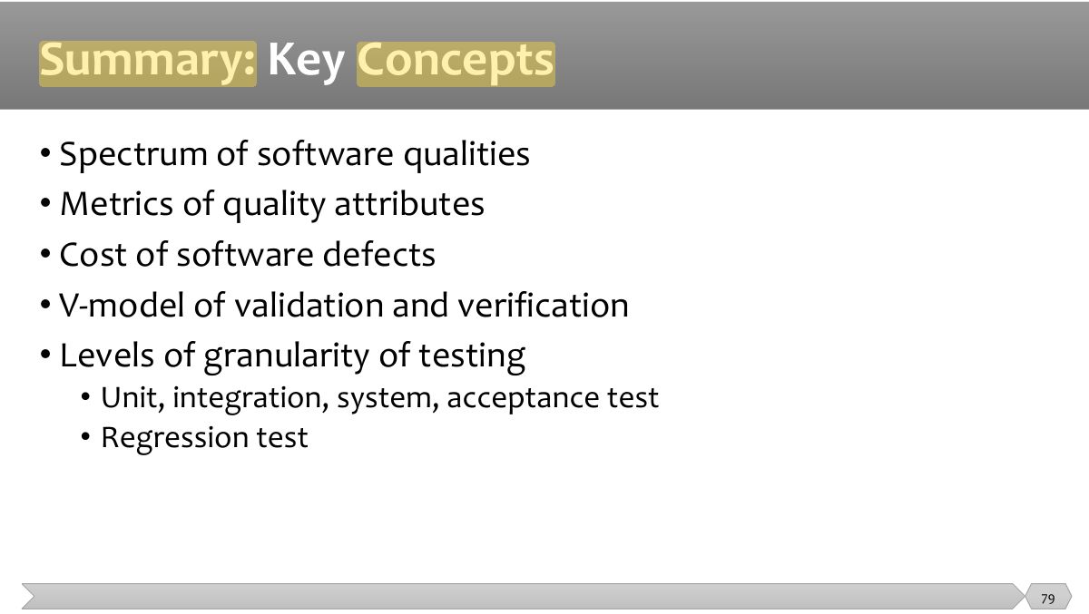 Slide 79: •   •  