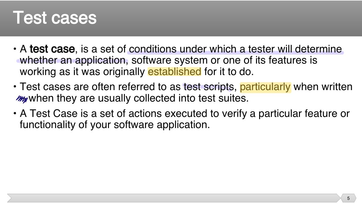Slide 5: • A
