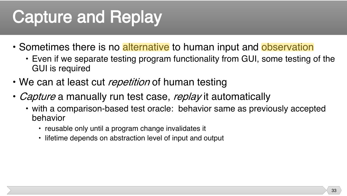 Slide 33: • Sometimes there is no alternative to human input and observation