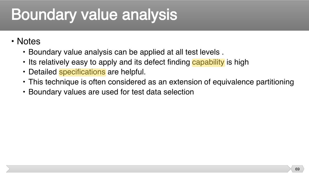 Slide 69: • Notes