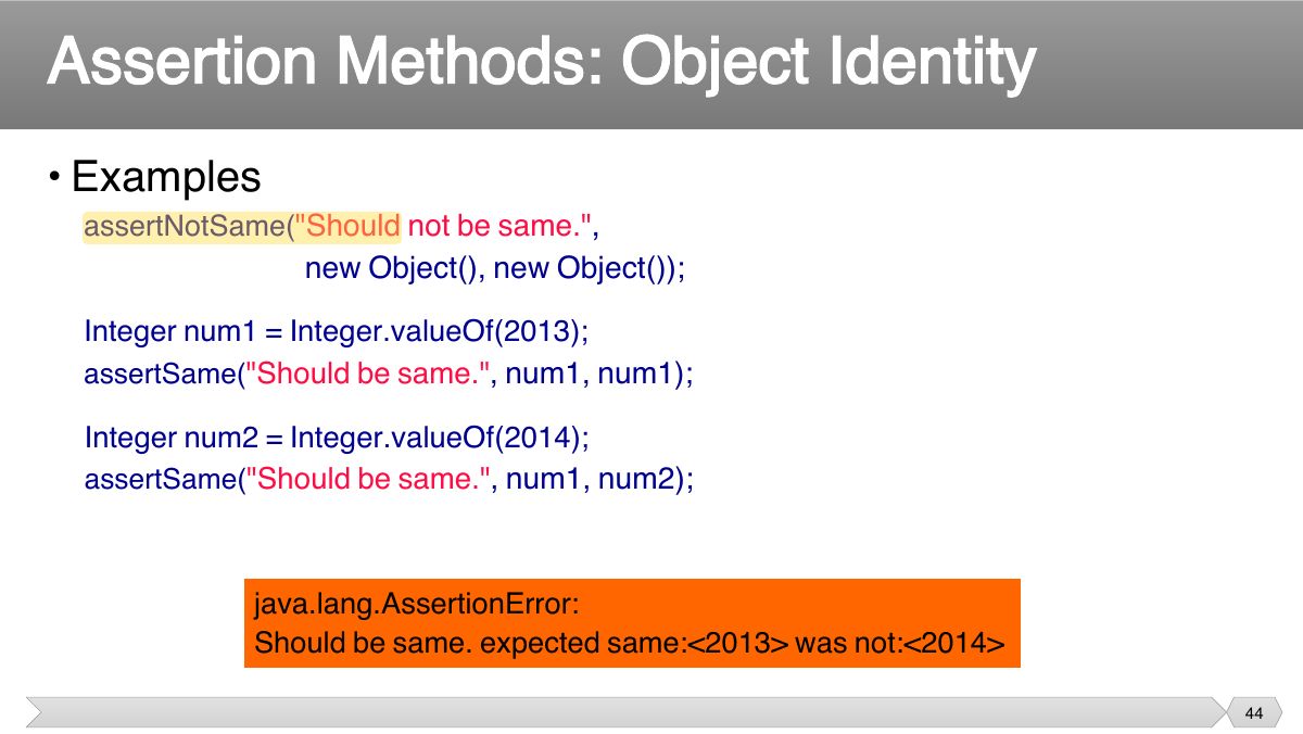 Slide 44: • Examples