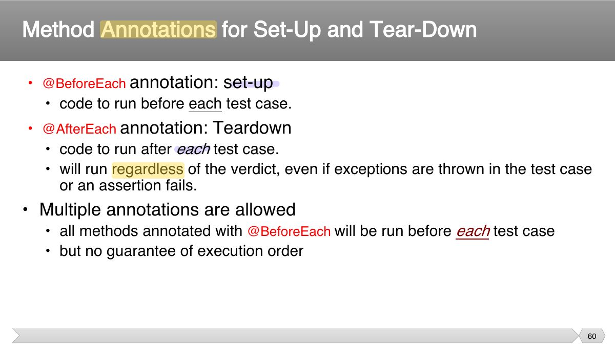 Slide 60: annotation: set-up