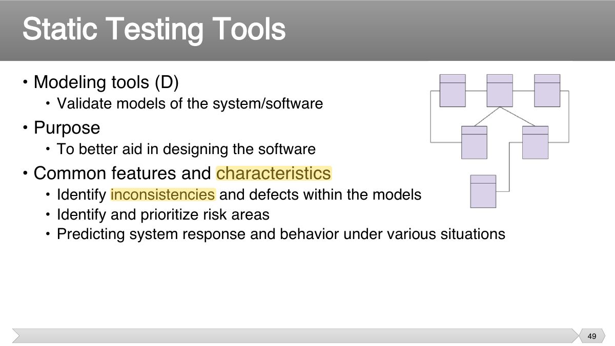Slide 49: • Modeling tools (D)