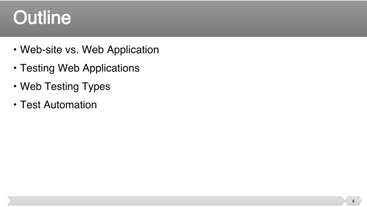 Slide 4: • Web-site vs. Web Application