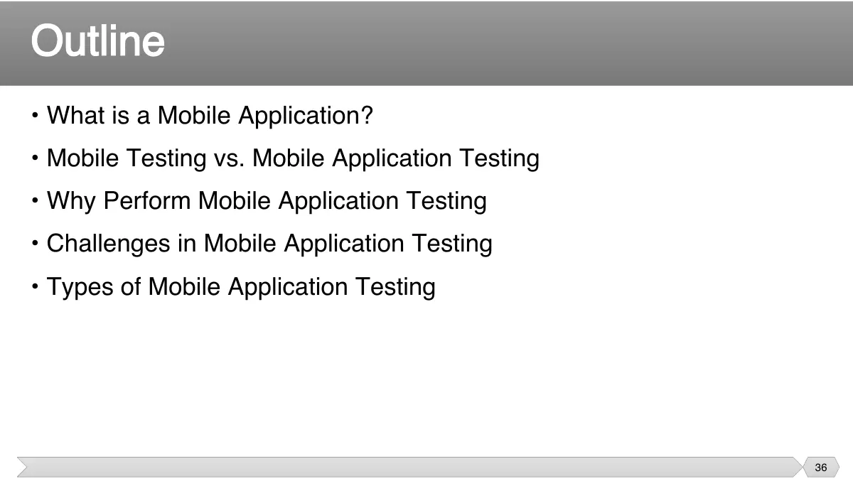 Slide 36: • What is a Mobile Application?