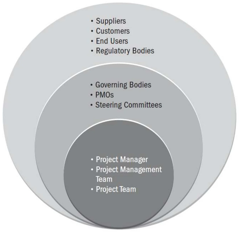Examples of project stakeholders around the project