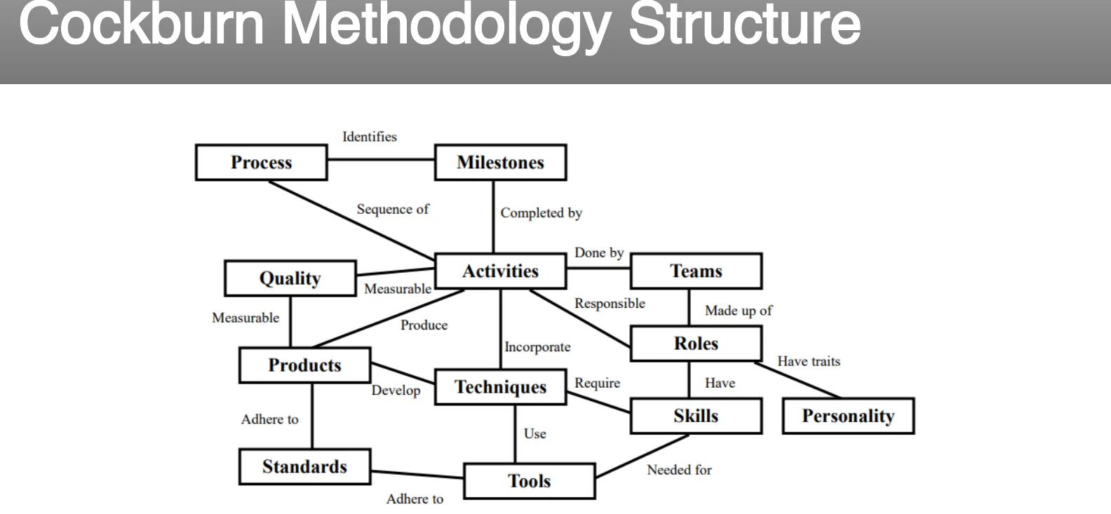 Cockburn's methodology structure.