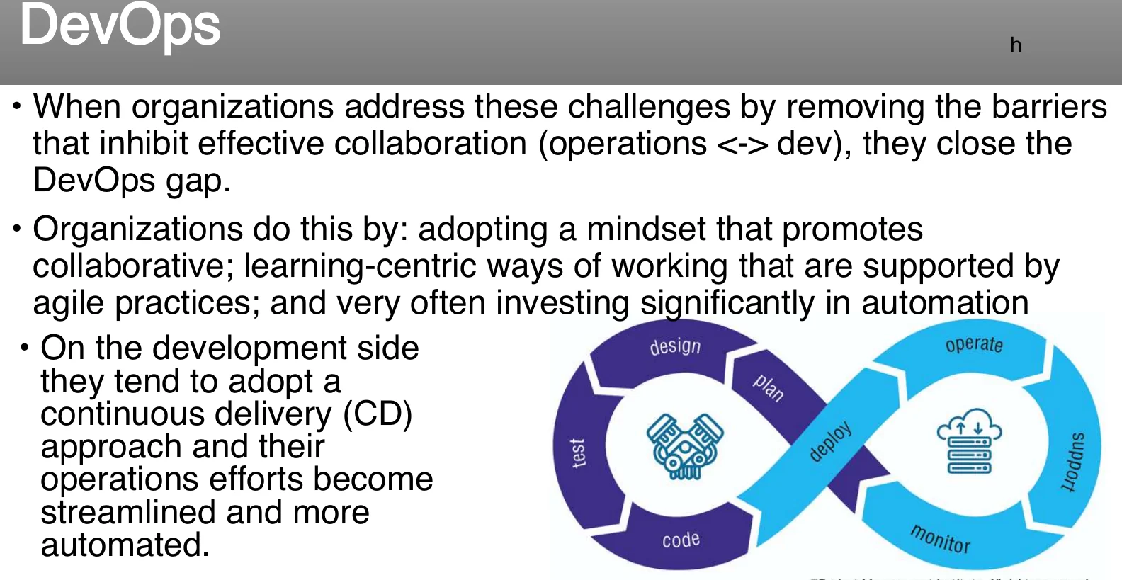 DevOps: the continuous loop.