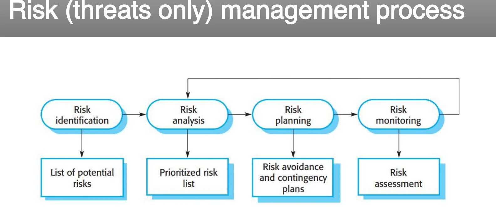 The threats-only risk management process.
